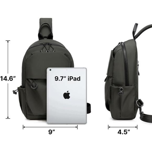 Bags Men Small Sling Bag One Strap Dark Green Poshmark